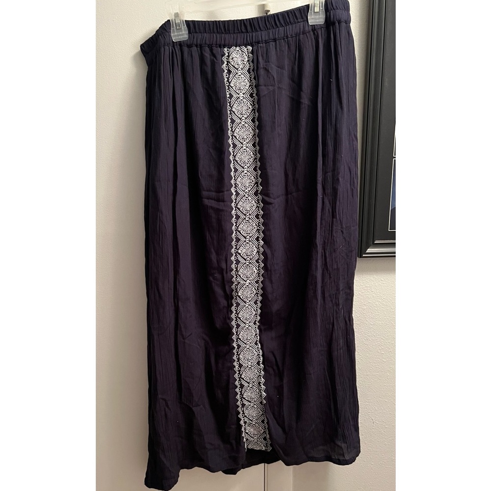Navy blue maxi skirt